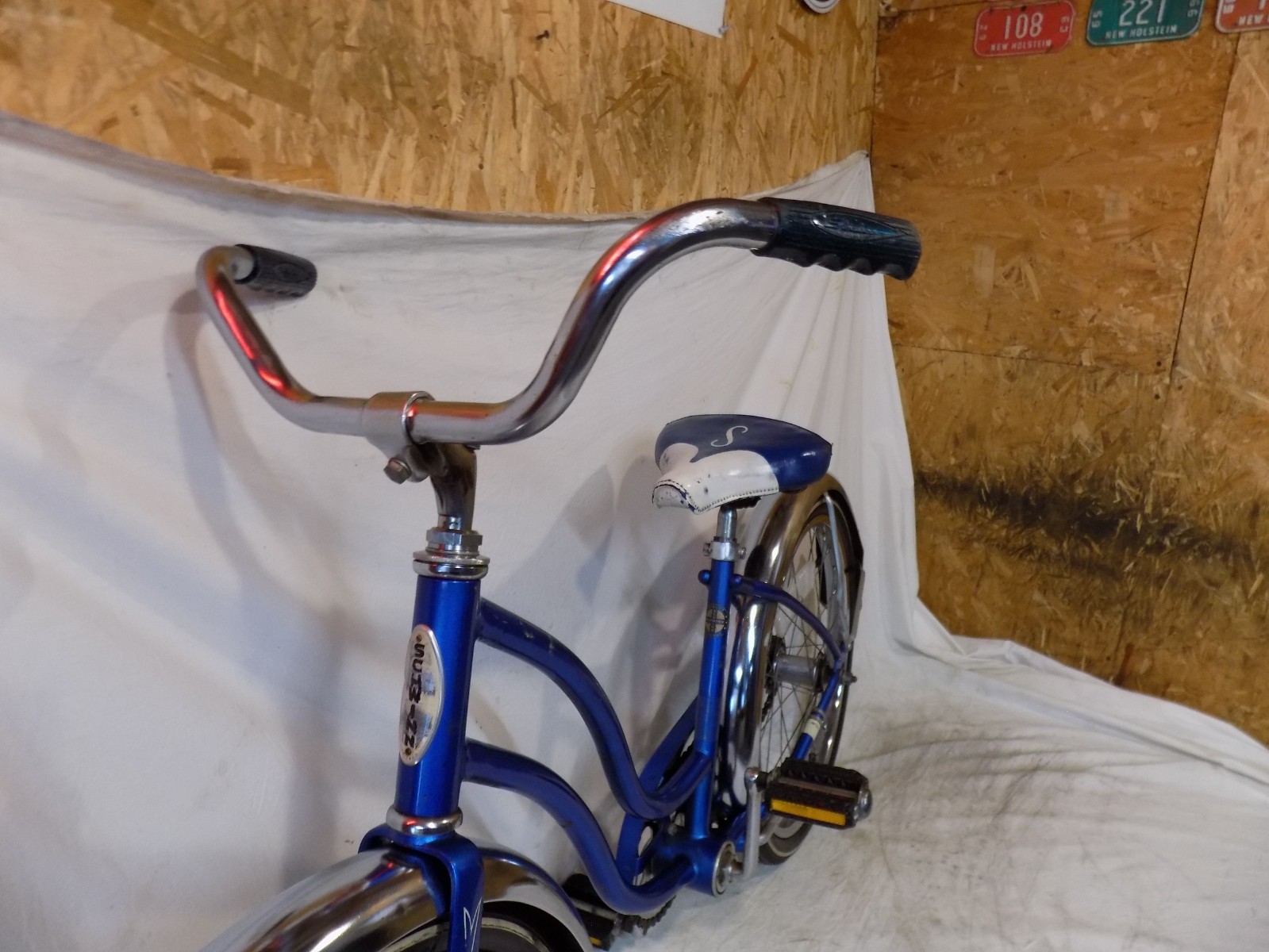 1977 SCHWINN BANTAM 20" STINGRAY MUSCLE BIKE S7 BLUE HOLLYWOOD SUPERIOR TIRES S7