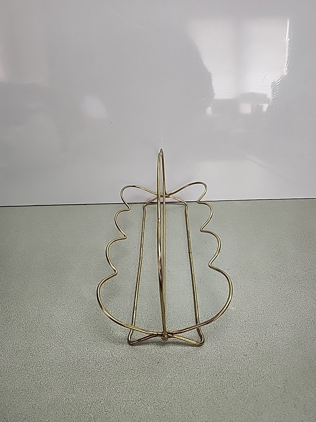 Vtg Libbey Collapsible Drinking 8 Glass Caddy Carrier MCM Barware Gold