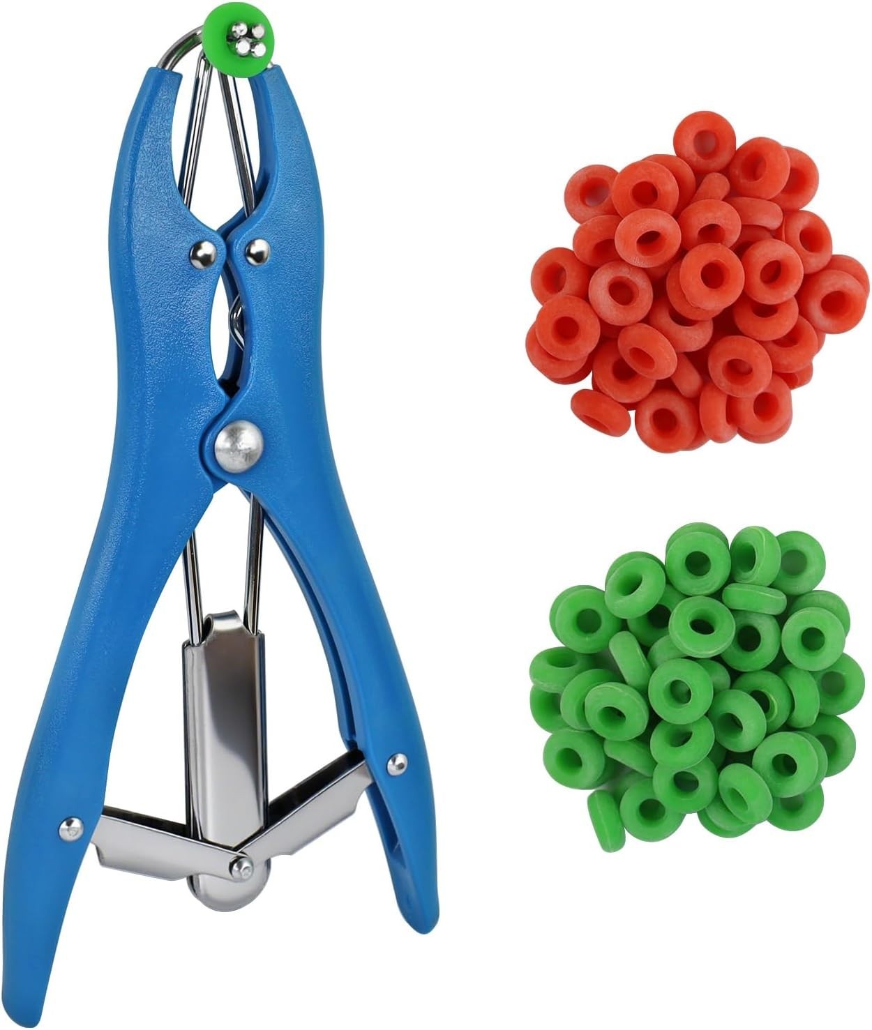 Goat Banding Kit Calves Tool, Expander Plier Bander with 100pcs...