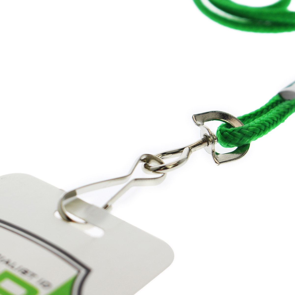 10 Premium Round ID Badge Neck Lanyards for Card Holders & Name Tags -J Hook 36"