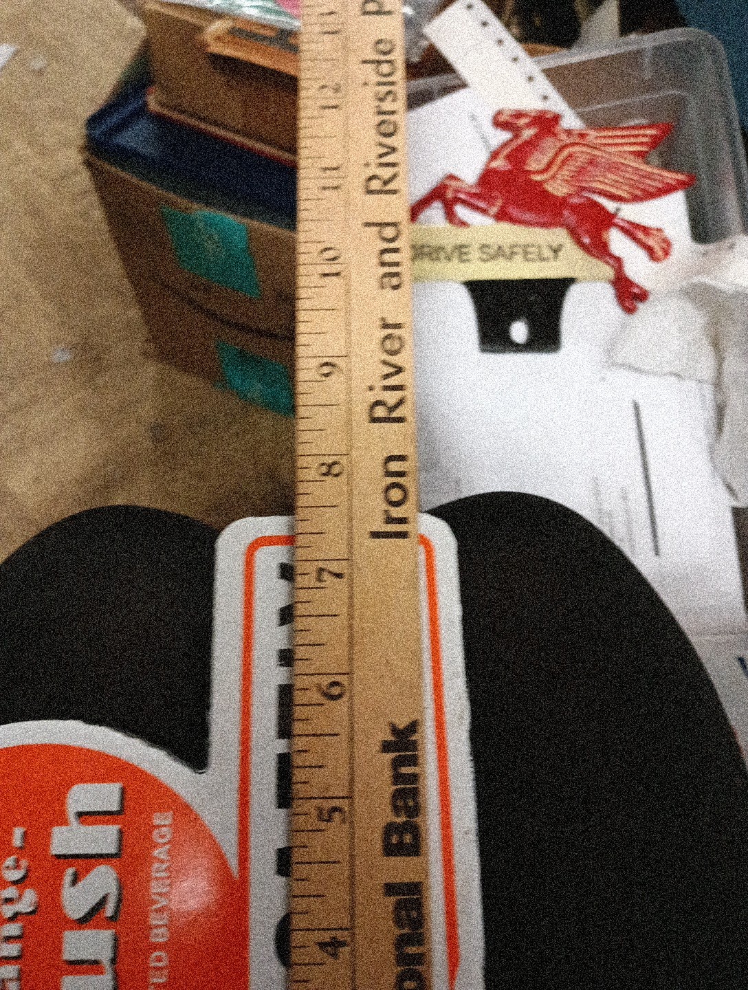 Porcelain Enjoy Orange Crush Drive Safely Topper