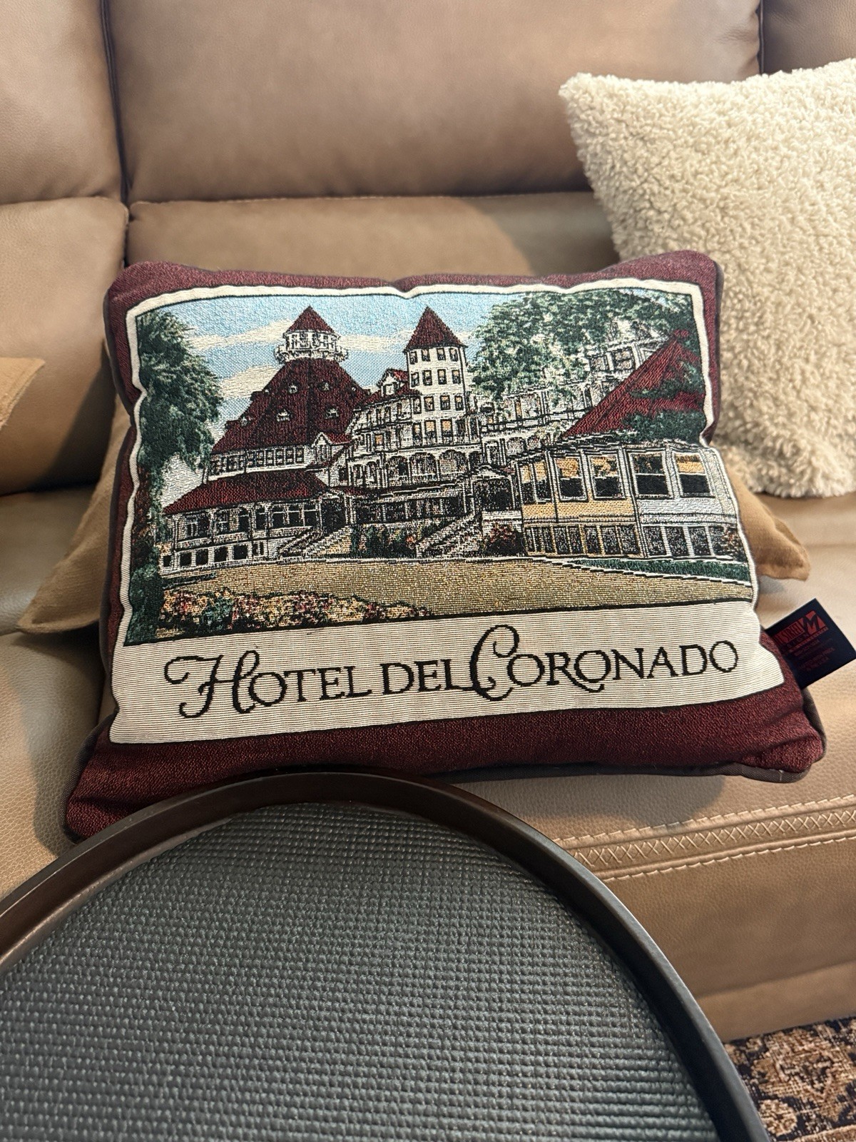 Hotel Del Coronado pillow decorative FREE SHIPPING Made In USA