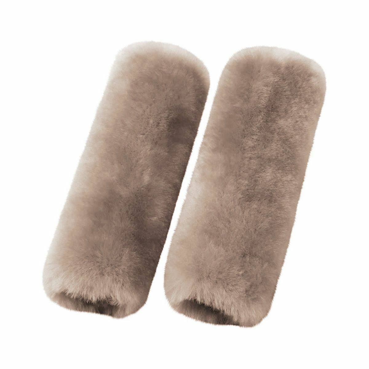 4Pcs Comfortable Faux Sheepskin Car Auto Seat Belt Shoulder Pads Cover Cushions