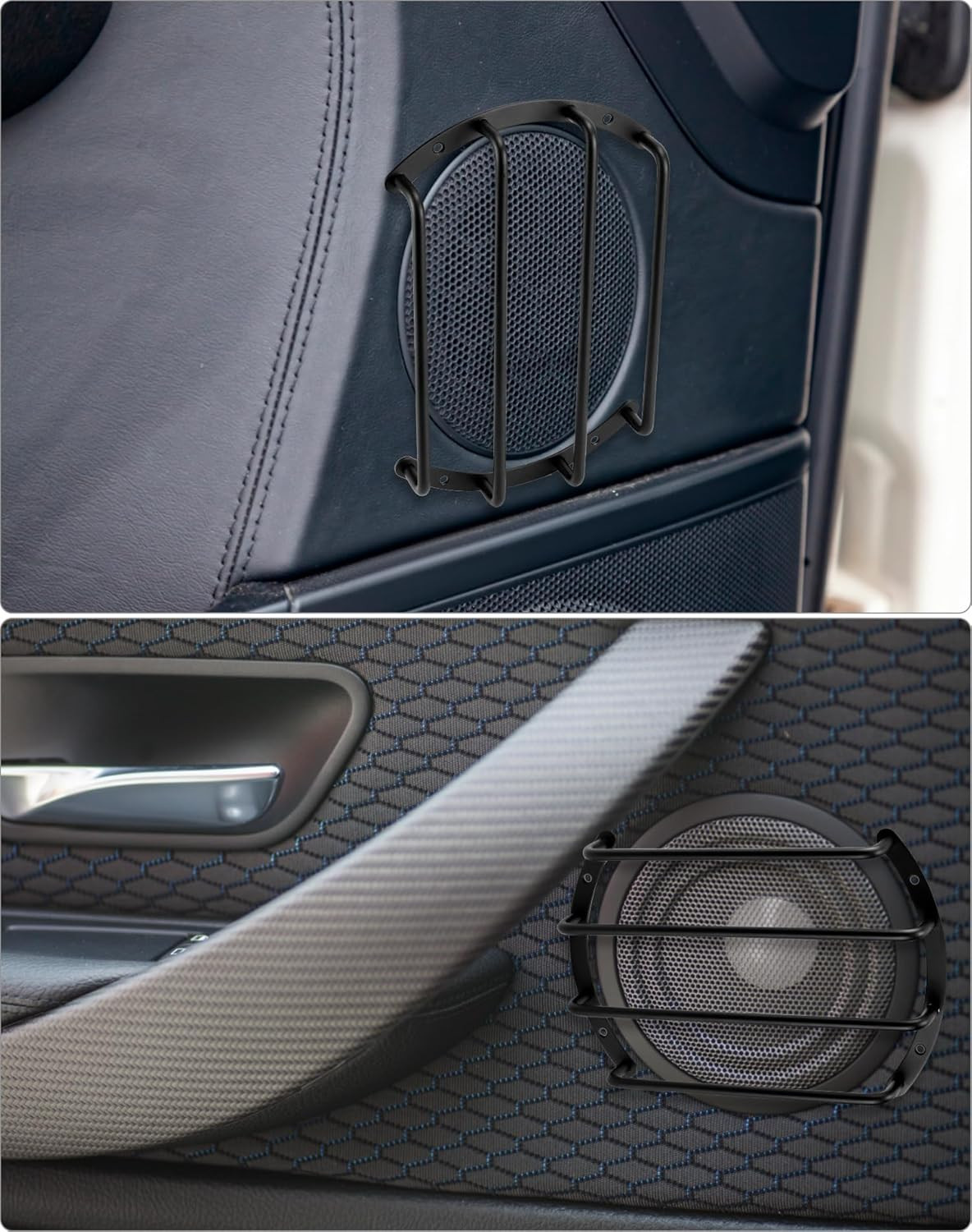 8 Inch Bar-Type Subwoofer Grill Satin Black Finish, Compatible with Most round C