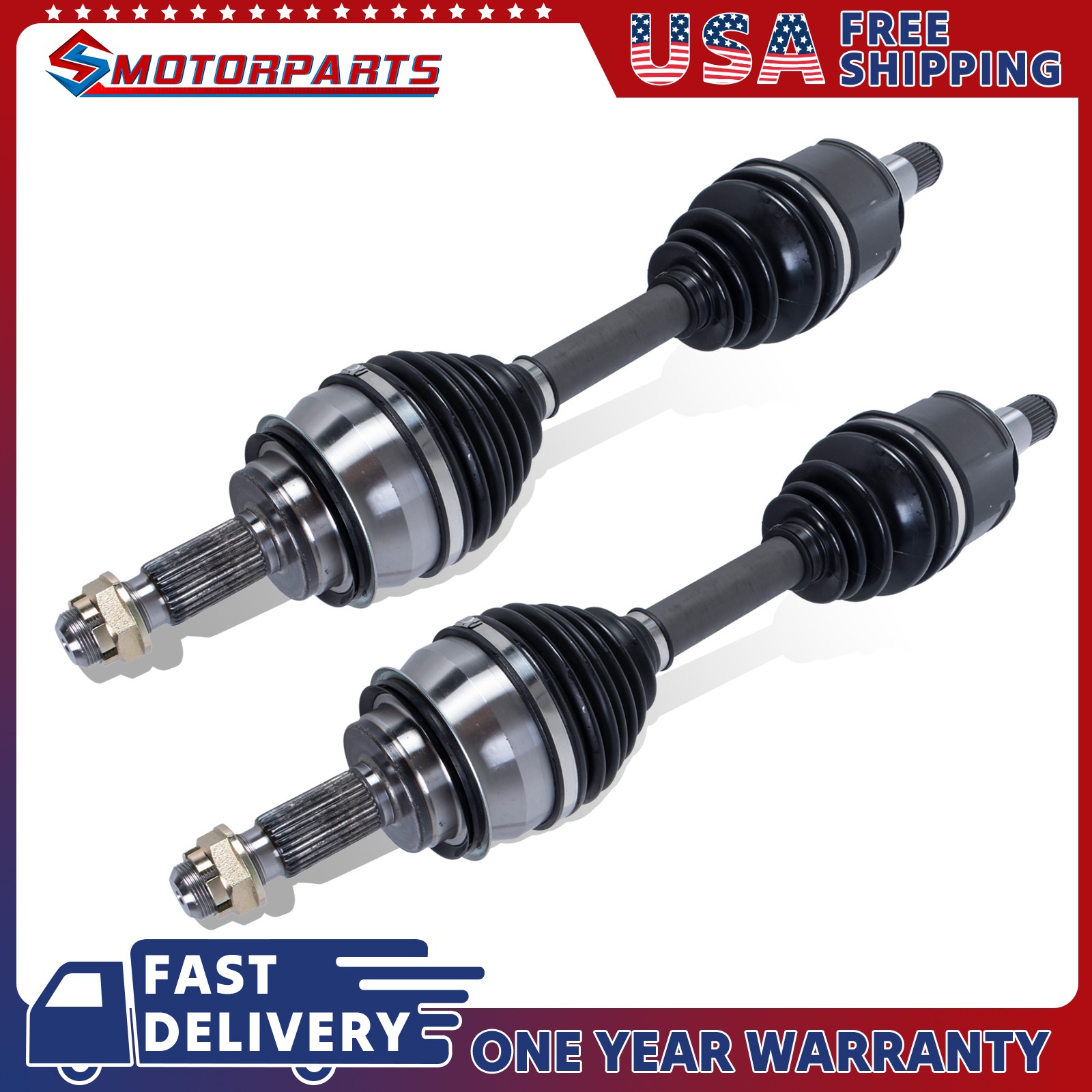 Pair Front CV Axle Shaft For Toyota 4Runner Tacoma FJ Cruiser Lexus 4WD