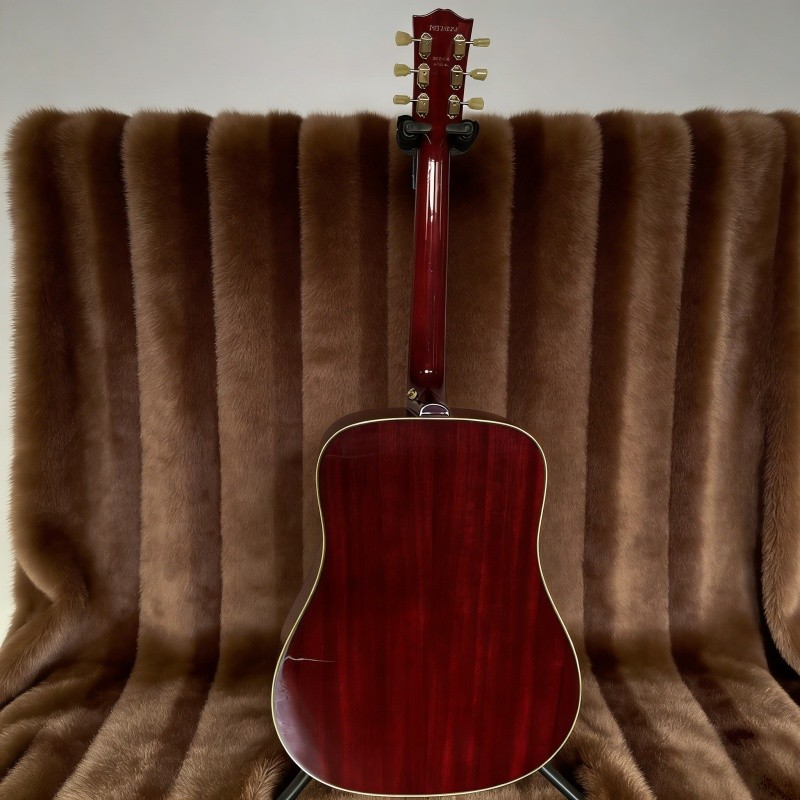 41' acoustic electric guitar hummingbird built-in pickups cherry burst bone nut