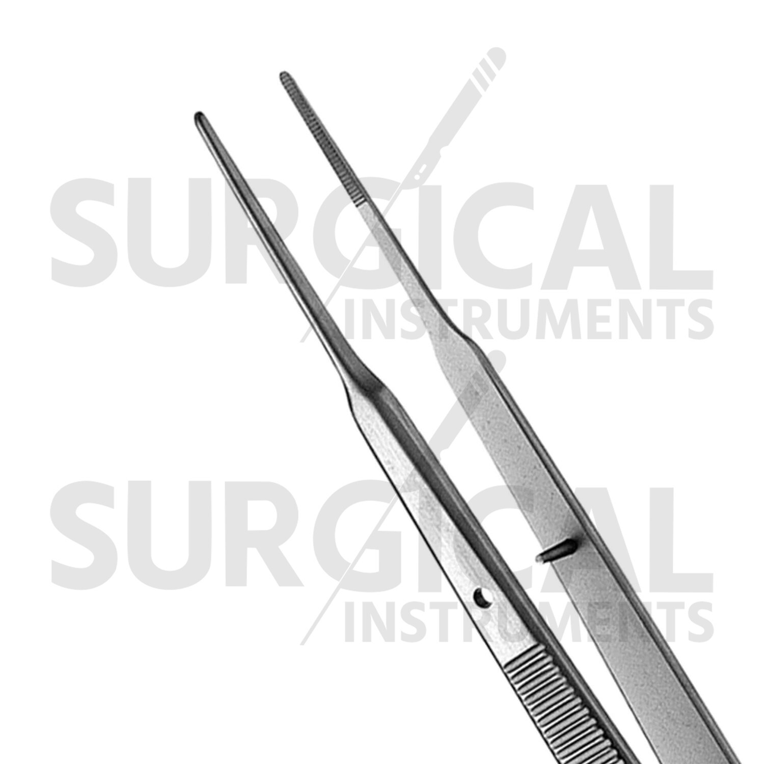 Gerald Tweezer Tissue Forceps Serrated Straight Surgical & Veterinary German Gr