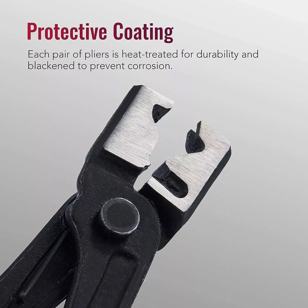 10Pc Hose Clamp Clip Remover Pliers Wire Long Reach Kit Fuel Oil Water Hose Tool