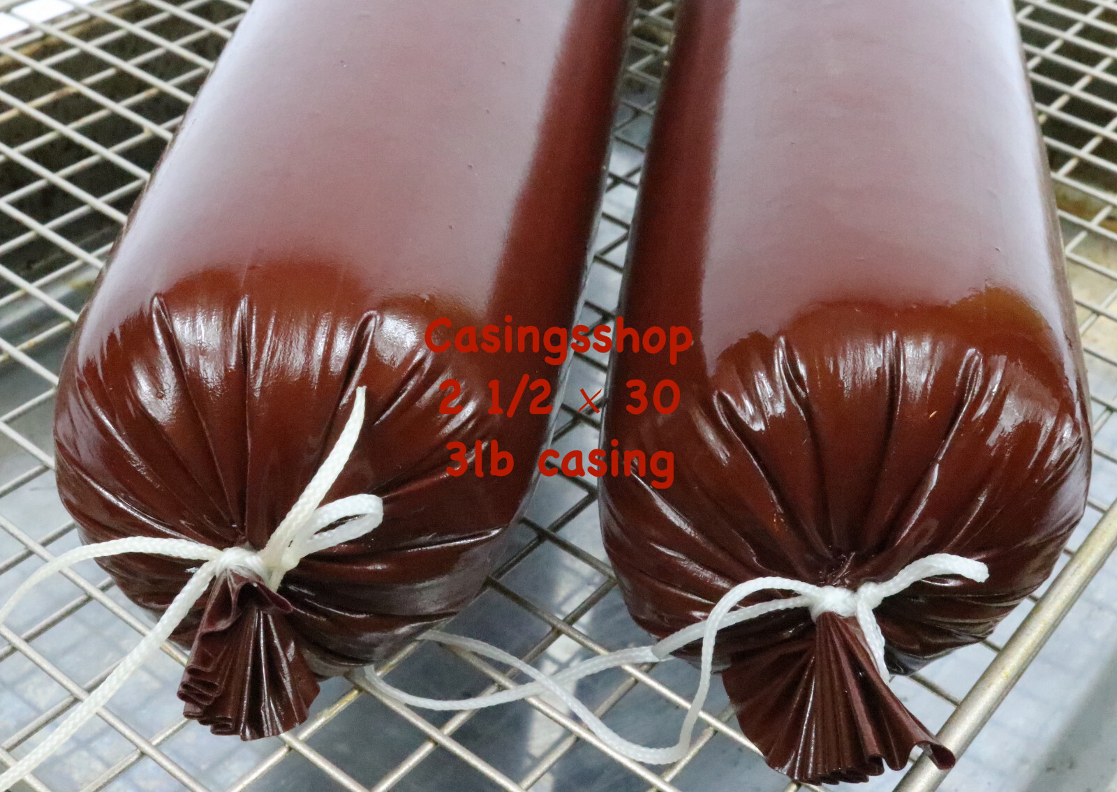 25 pc - 3 lb Fibrous Casings for Summer Sausage/Salami for 75lbs - 2 1/2 X 20 in