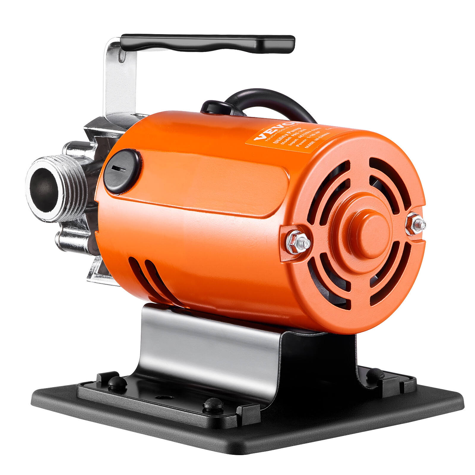 VEVOR Water Transfer Removal Pump Portable Utility Pump 120V 360 GPH 1/10HP Hose