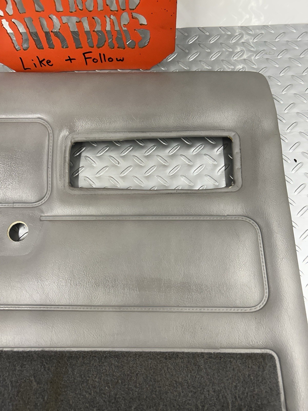 84-96 Jeep Cherokee XJ Rear Driver Side Door Panel Gray OEM