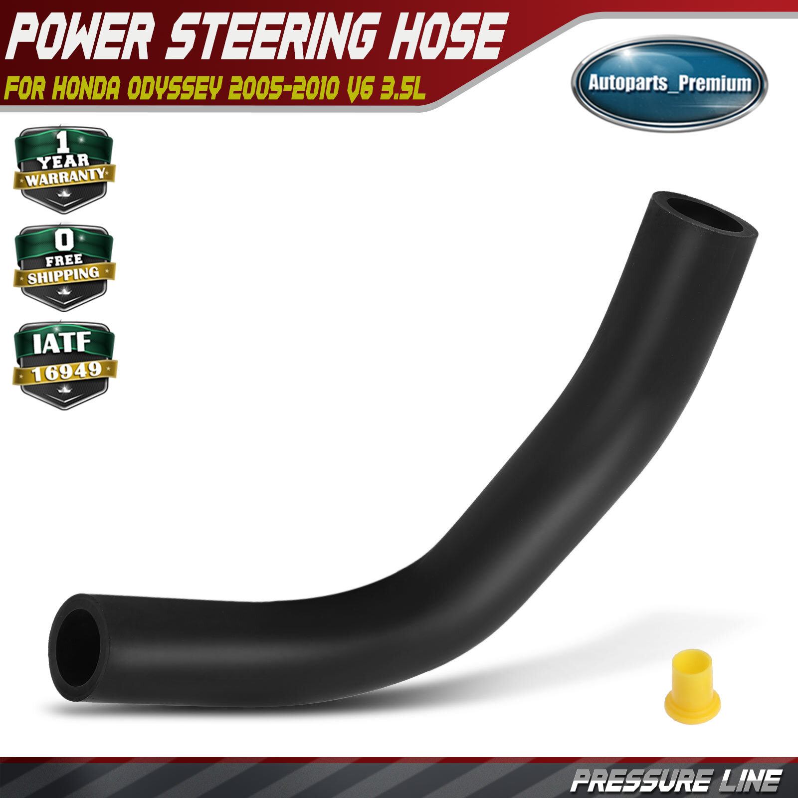 Power Steering Reservoir Line Hose Assembly for Honda Odyssey 2005-2010 V6 3.5L