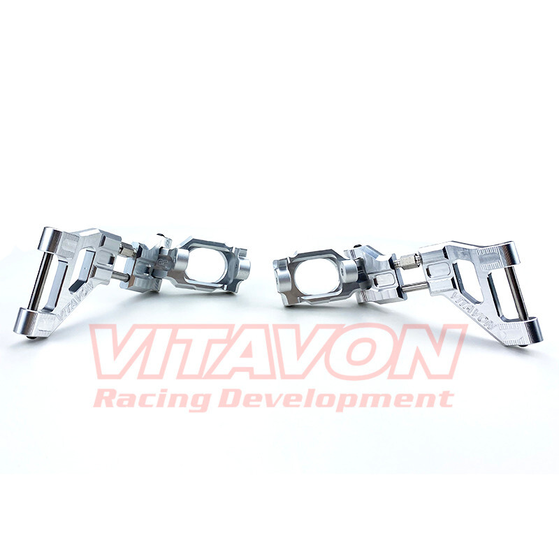 VITAVON Re-Design CNC Alu7075 Upper Arm+C Hubs For Super Rock Rey 1/6