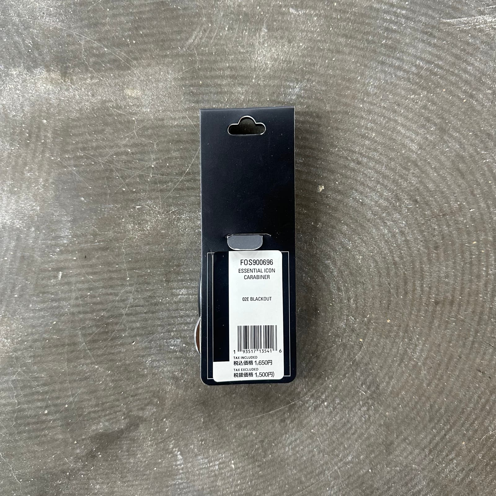 Oakley Essential Icon Carabiner Unisex Keychain 3.6in Black - Japan Exclusive