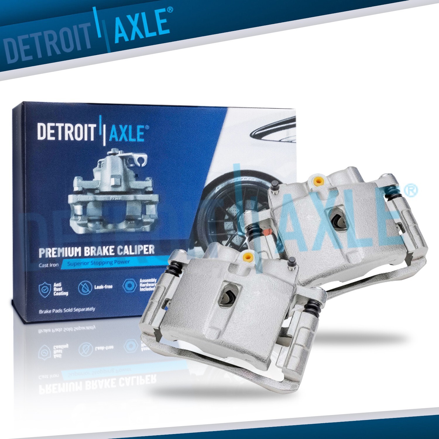 Front Left Right Brake Calipers w/ Bracket for Silverado Sierra 1500 Tahoe Yukon