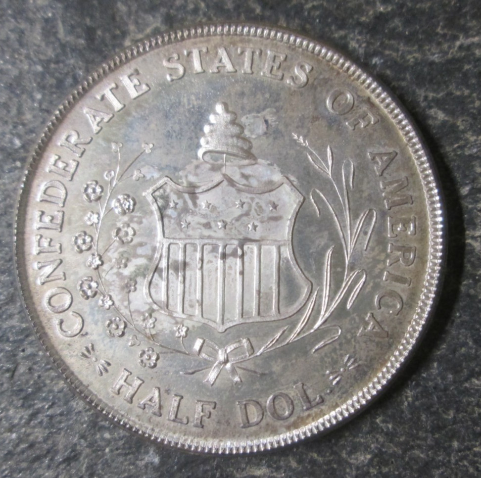 1947 C. Smith Confederate Seal So Called Half Dollar 14.8 Grams Sterling