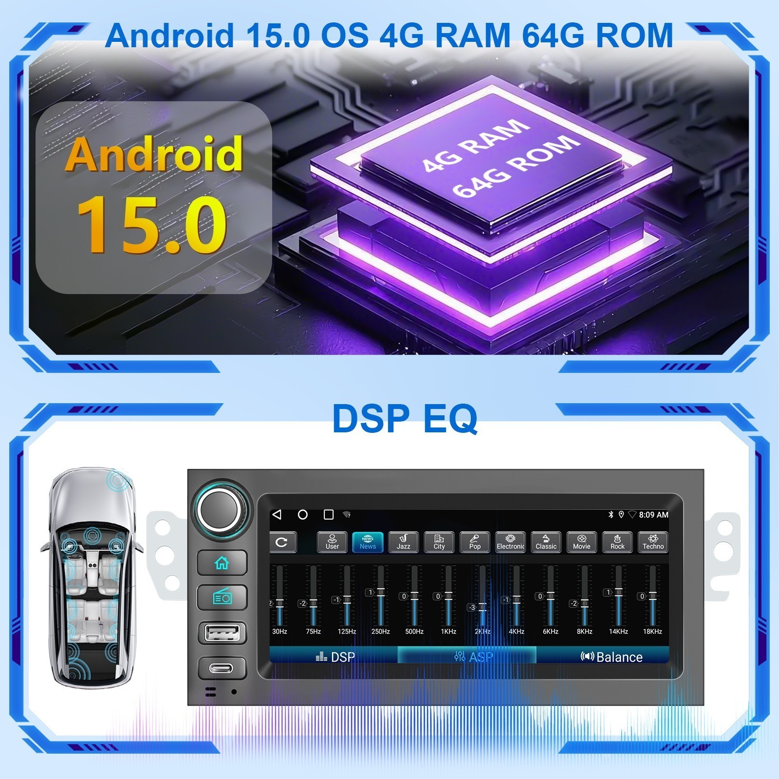 Plug play For GMC Jimmy Sonoma 1998-2001 Apple Carplay Car Stereo Radio GPS Navi