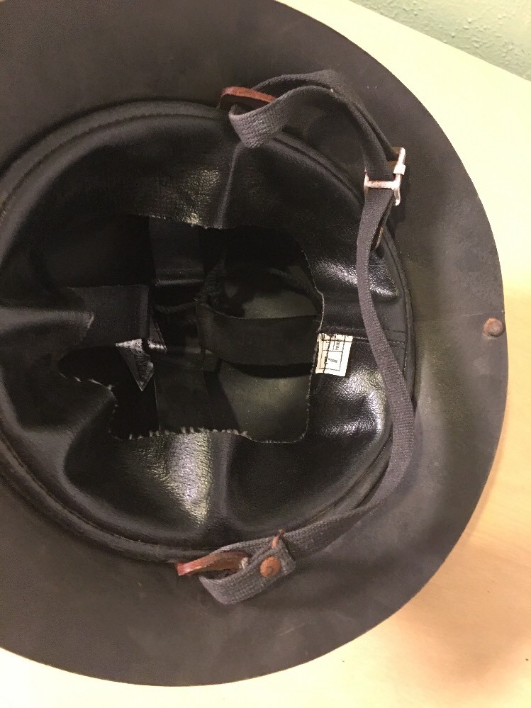 EARLY 1930s HARDHAT CBM Co. Black Dymond Hard Hat Antique Mine Mining Helmet