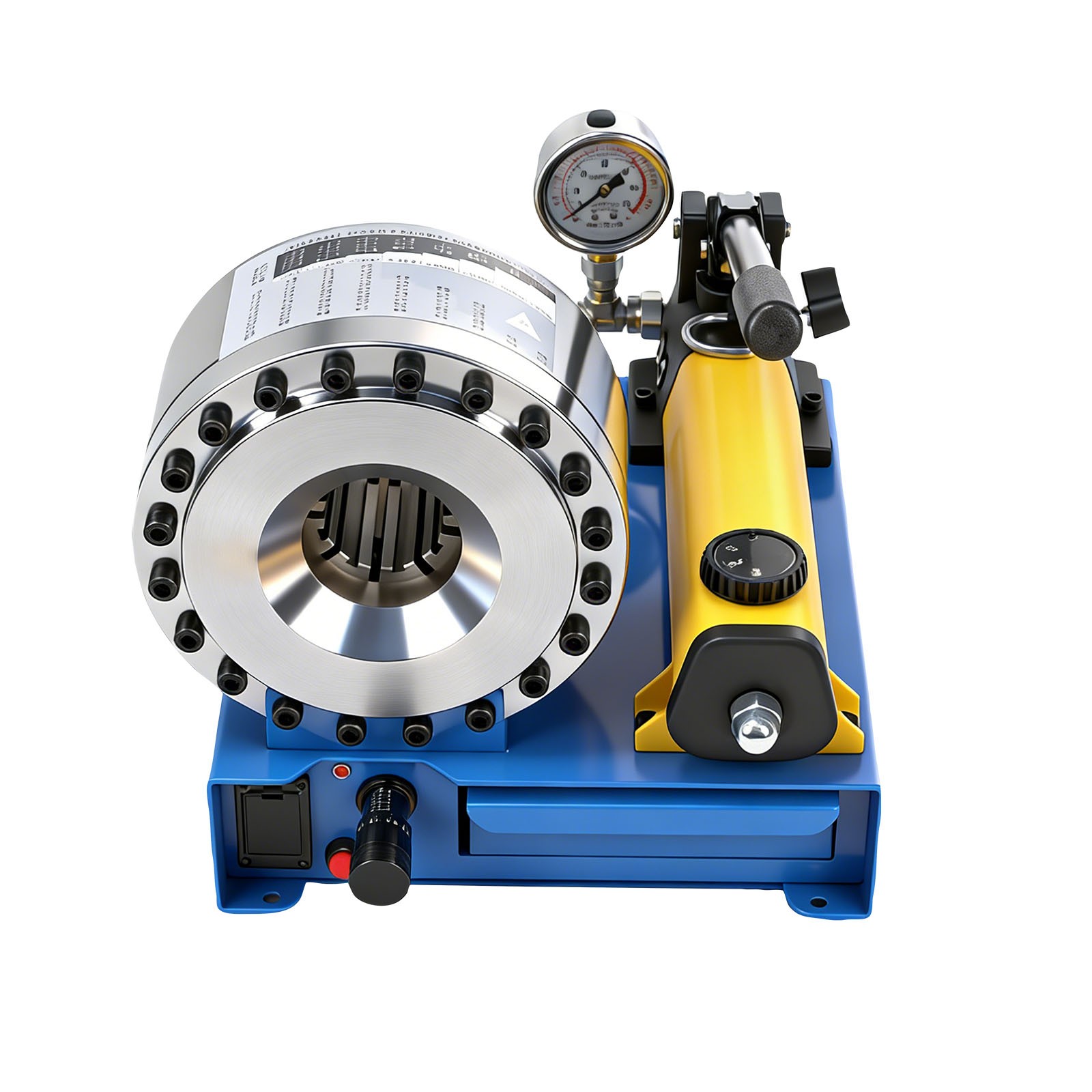 5600KN Hydraulic Hose Crimper Pipe Clamping Machine w/ 8 Sets Dies 10mm-30mm USA