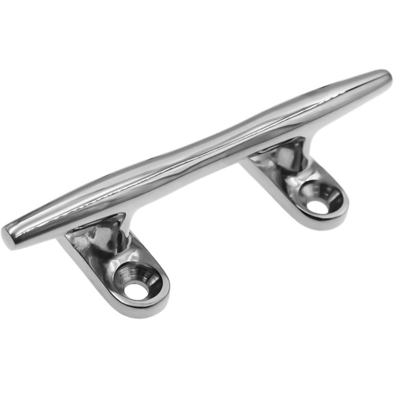 Stainless Steel (2) Boat Dock Cleats 5 Inch Silver Brand New