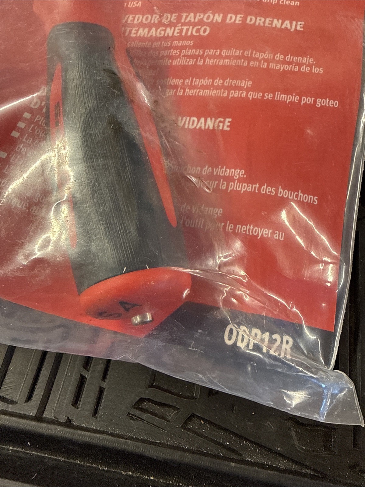 NEW Snap-on ODP12R RED Soft Grip Magnetic Oil Drain Plug Remover