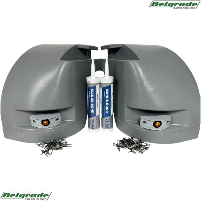 Complete Corner Cap Kit Replaces Supreme Truck Body 116404/116405 - Aftermarket