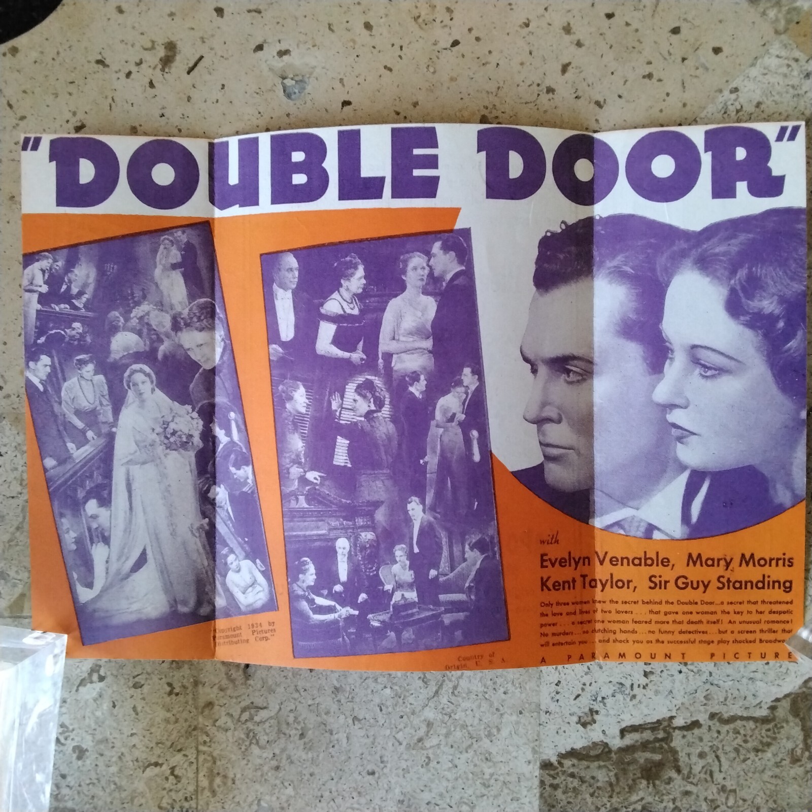 Evelyn Venable * Mary Morris * Kent Taylor "Double Door 1934 Herald Thriller