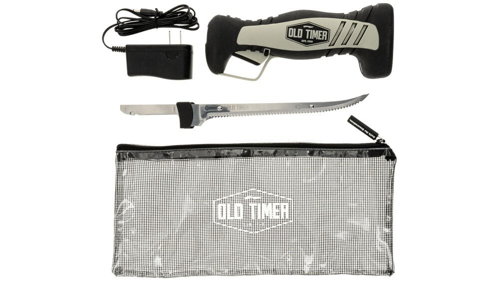 Old Timer Fillet Knife, Rechargeable Lithium Ion, Fixed Blade, 8 inch 1140756