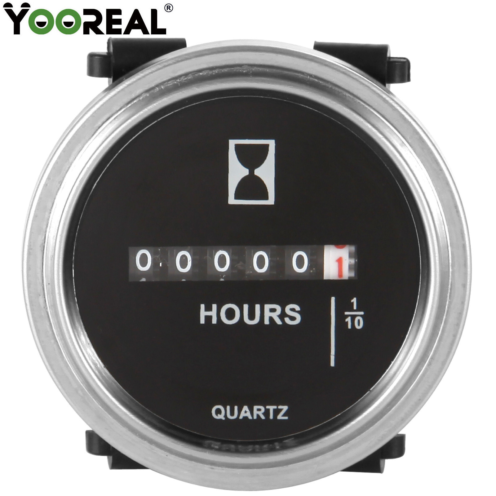 Yooreal 6V - 80V Mechanical Round Hour Meter For lawn mower boat tractor engine