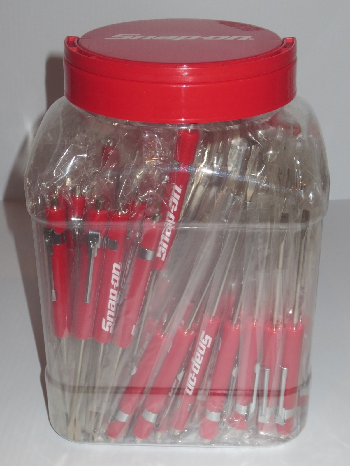 NEW 12 ASSORTED Snap-on Tools Flat Tip Pocket Screwdrivers w/Clip & Magnetic End