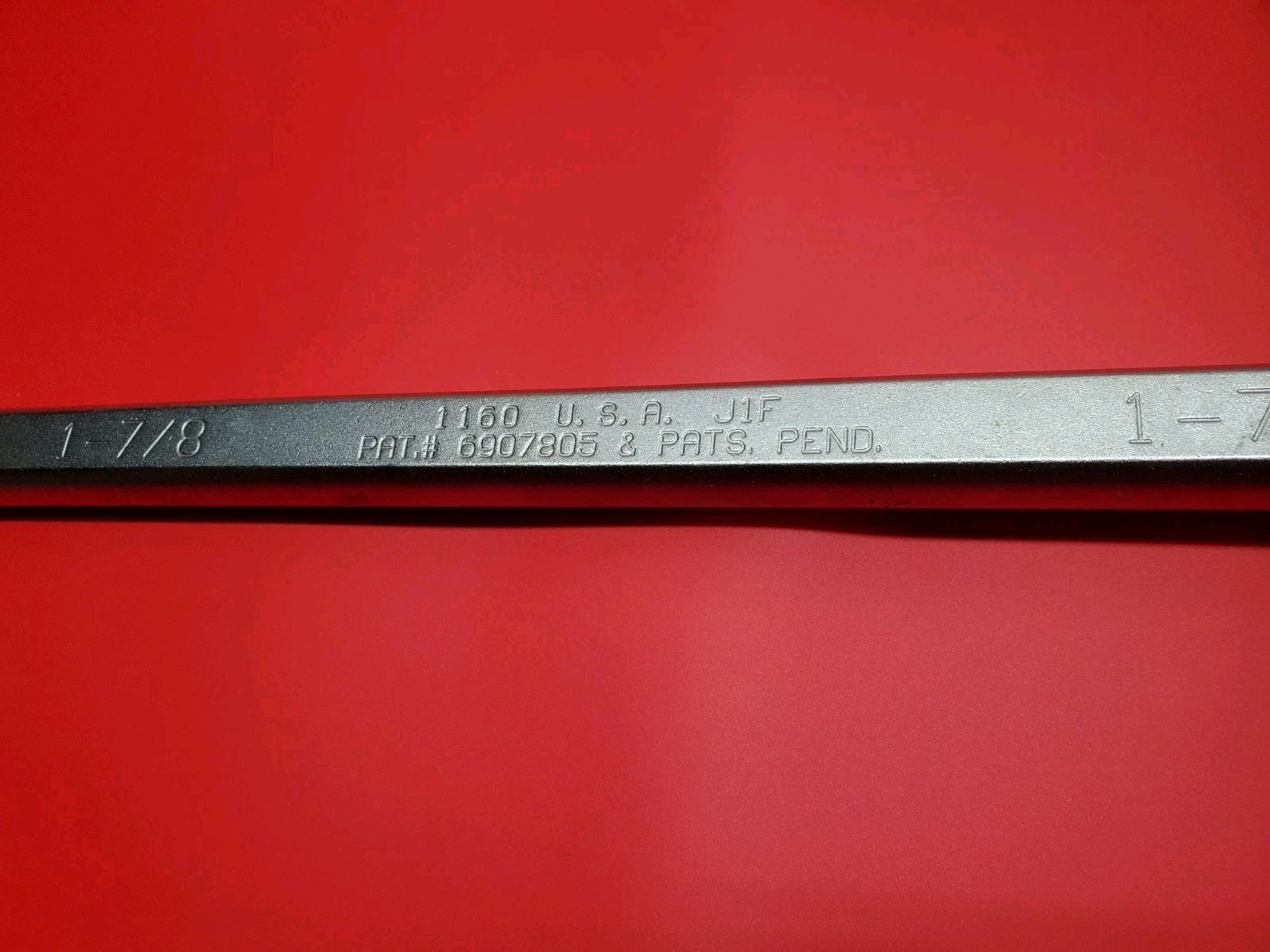 Wright Tool 1-7/8" Combination Wrench 1160 WRIGHTGRIP 2.0 12-Pt Made IN USA NOS