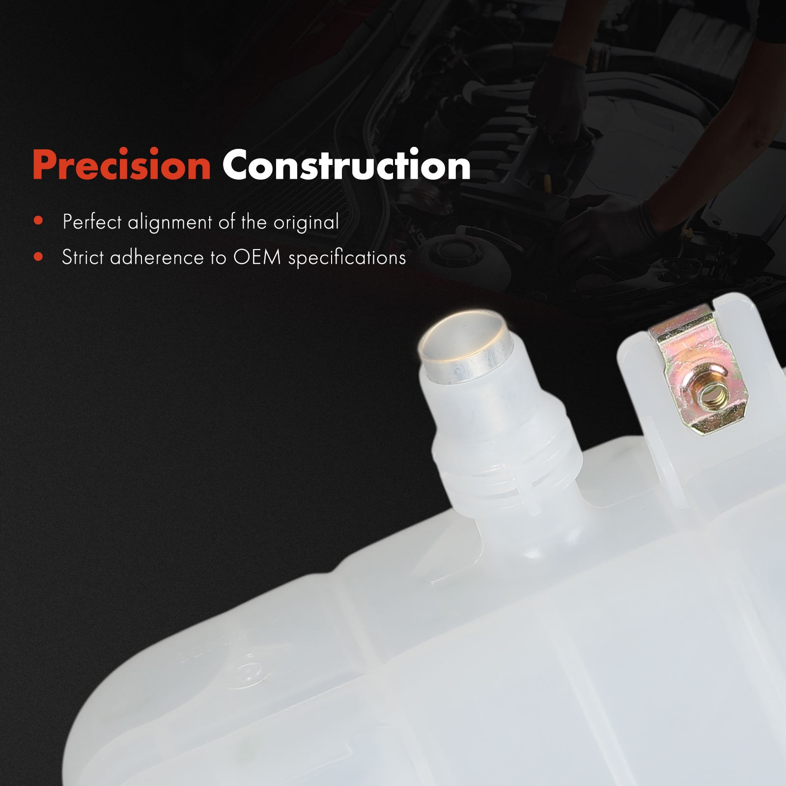 Coolant Reservoir Expansion Tank with Cap for Jeep Wrangler 2018-2024 Gladiator