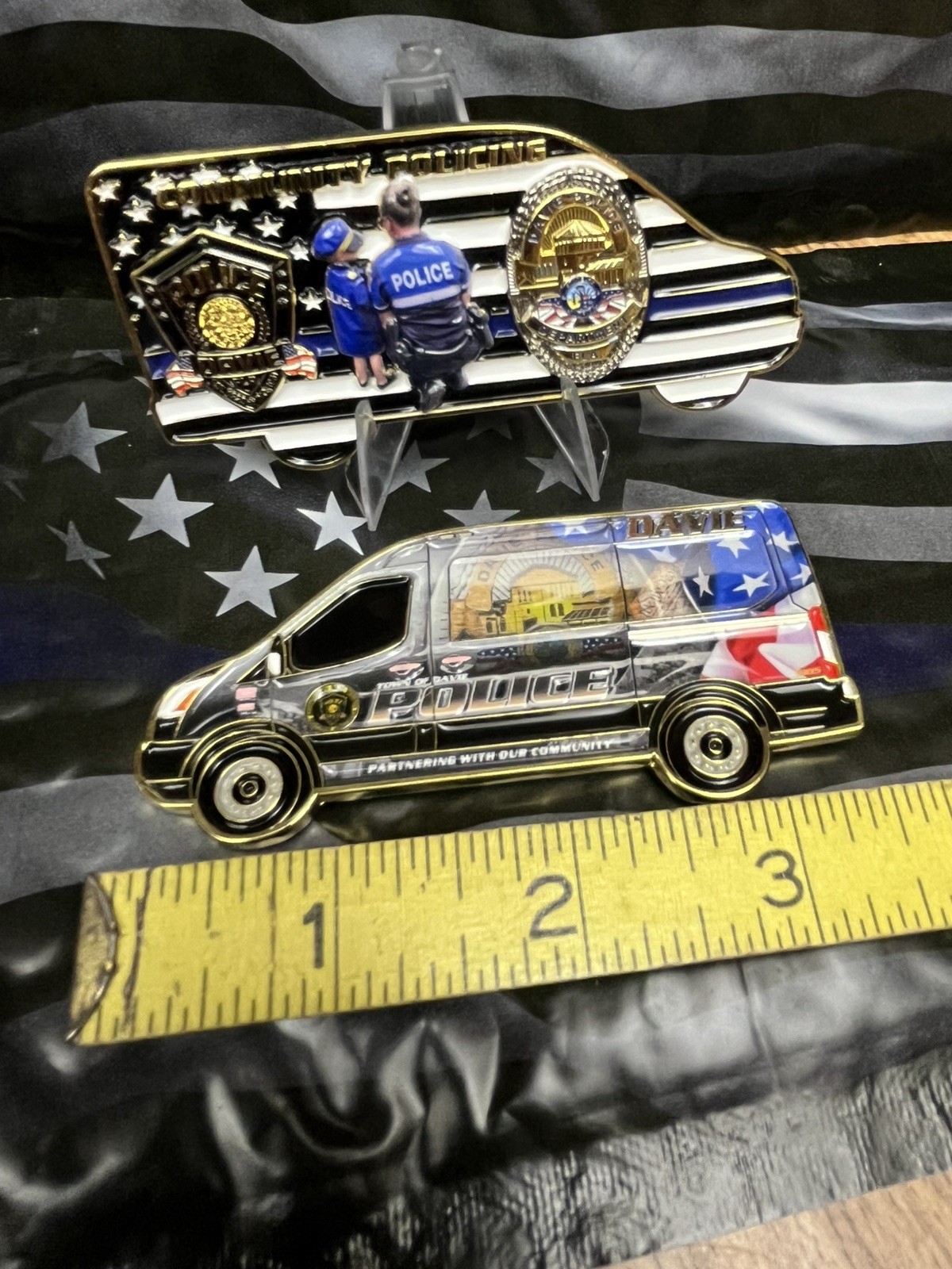 Davie Police Department Community Oriented Policing COP Unit Van Challenge Coin