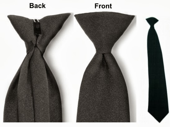 Clip On Polyester Tie