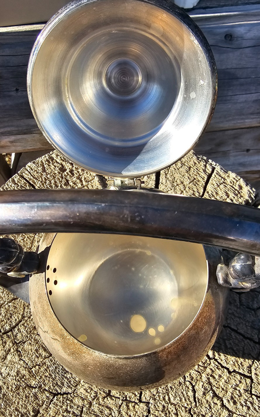 Vintage 1979 Silver Plate Trophy Teapot Kentucky State Fair Equitation