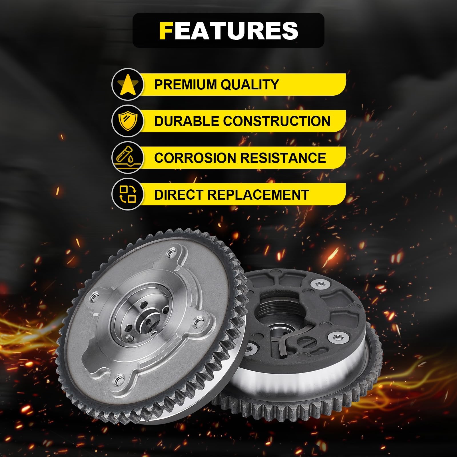 Intake & Exhaust Camshaft Timing VVT for 2016-2021 Chevy Cruze Malibu 1.4L 1.5L