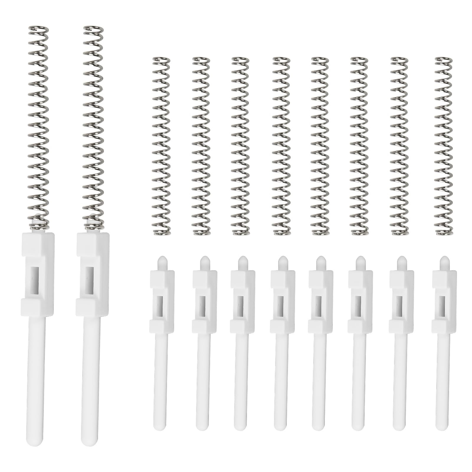 Slide Spring Bolt Assembly Replacement for Eze Breeze Vertical 4 Track White