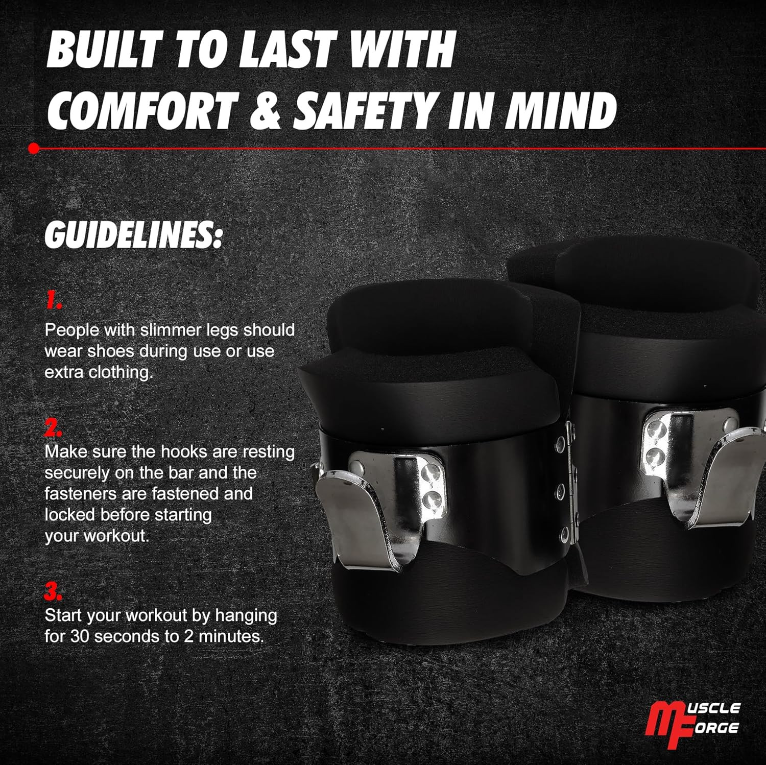 Gravity Boots with Safety Lock, Inversion Boots for Gravity Fitness Training (Pa