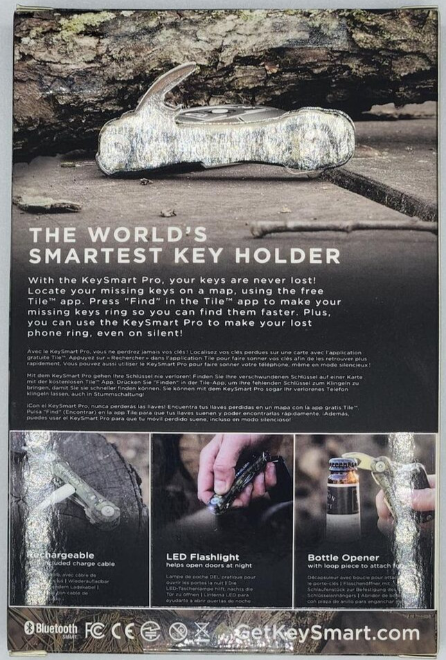 KeySmart - Pro with Tile Smart Technology, Mossy Oak Camo