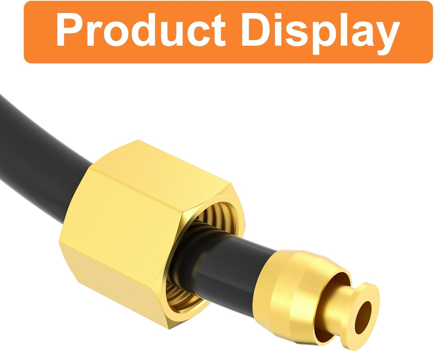 GASHER 10Pcs 15Inch Air Compressor Unloader Tube Kit, Contains 1/4" Sleeve Ferru