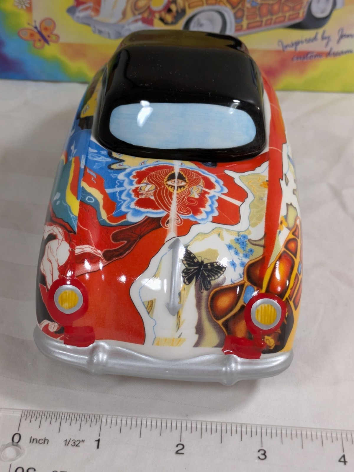 Janis Joplin 1964 356 Porsche Cabriolet Music Box Jar Tune Mercedes Benz Ceramic