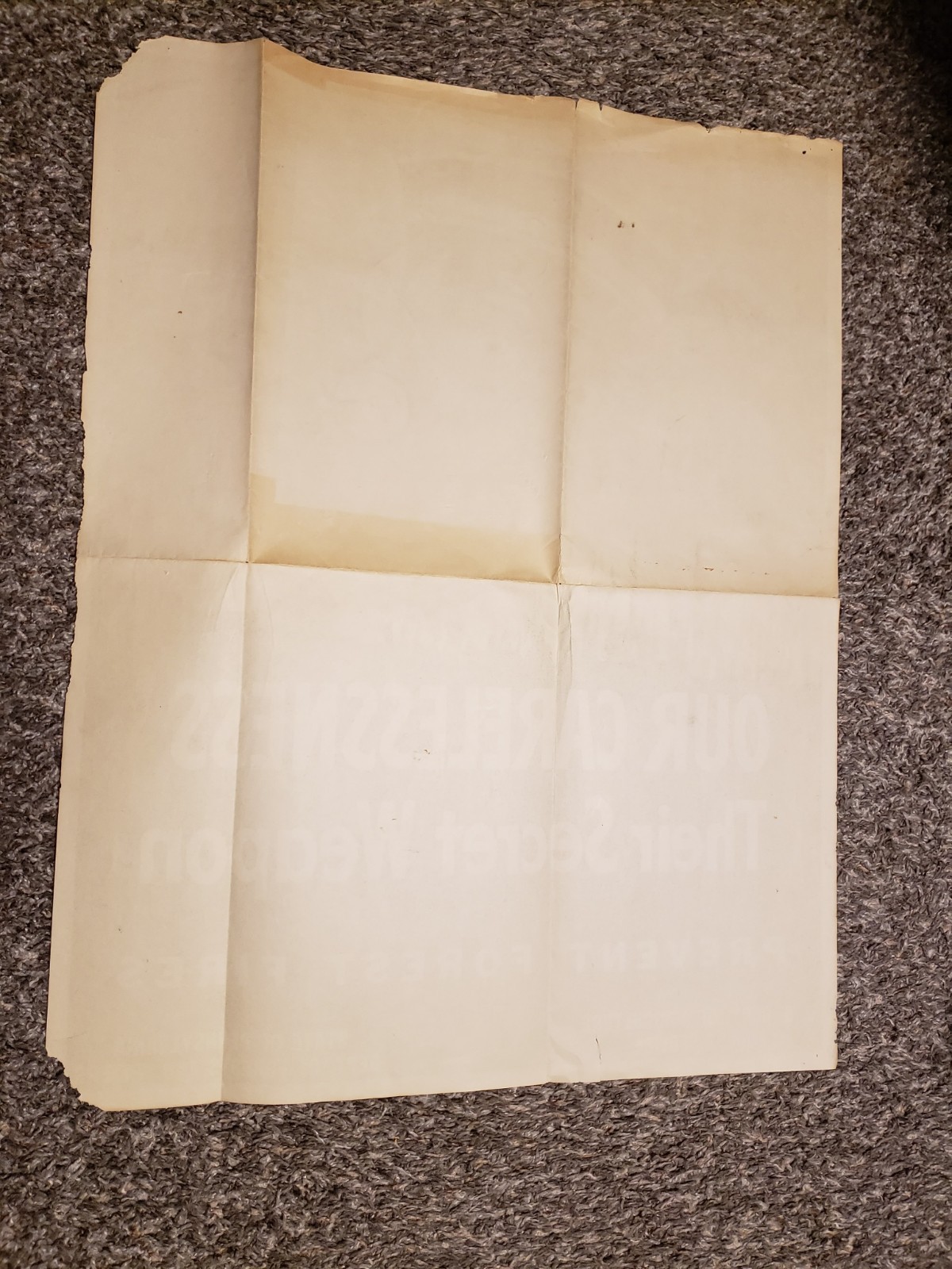 vintage 1943 WWII original Poster