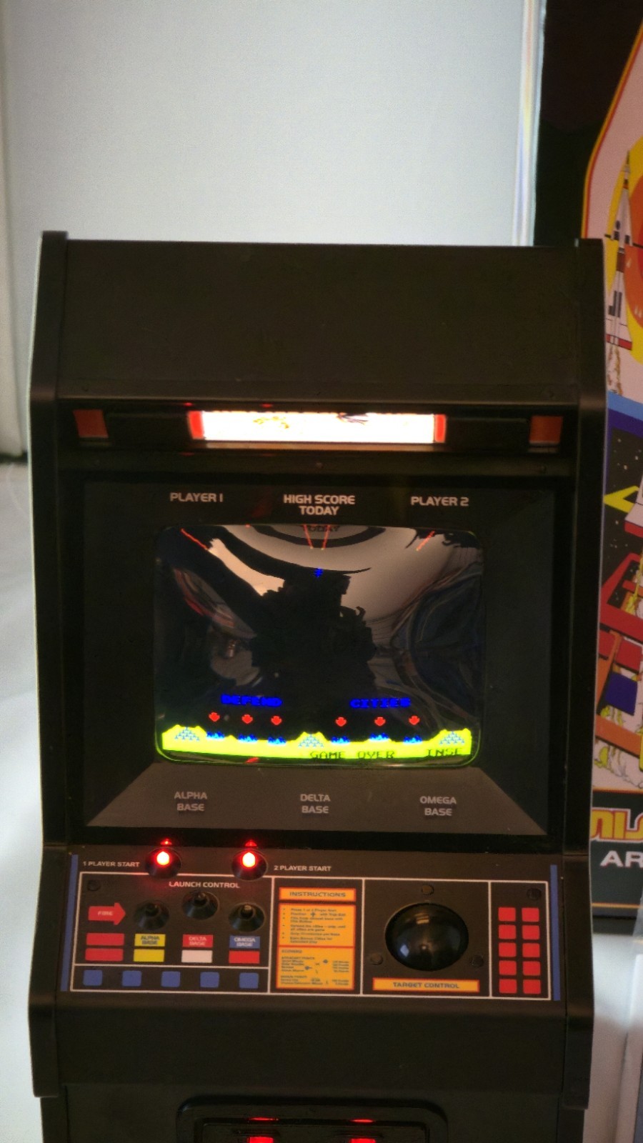 *COMPLETE IN BOX* New Wave Toys Missile Command Replicade 1/7 Scale Arcade Game