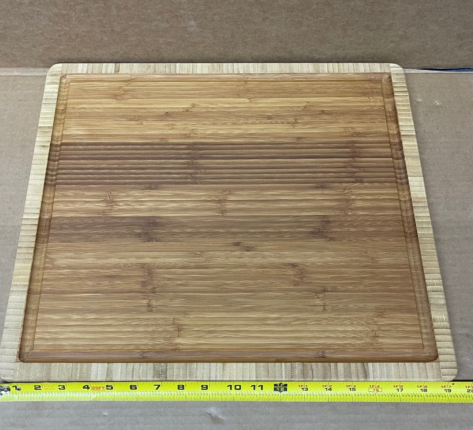XL Bamboo Cutting Board / Universal Silent Top Camco 43541,   19.5in X 17in