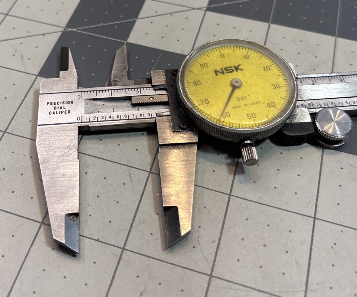 NSK Precision 6" Dial Caliper .001” w/ Case Machinist Tools Japan