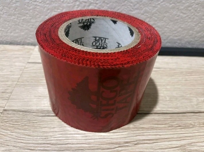 Stego Tape Red (3.75" x 180' ) - New Box of 12 Rolls - 🔥 BEST PRICE ON EBAY 🤑