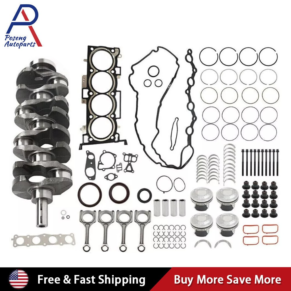 For Hyundai Sonata Kia Optima 2.4L Engine Crankshaft Connecting Rod Piston Kit