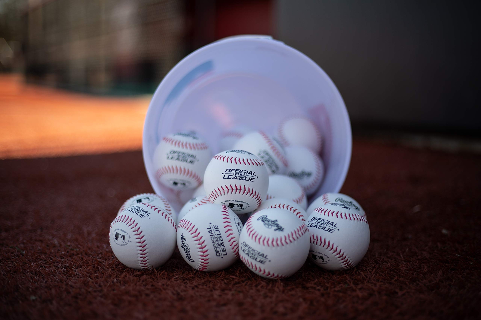 Rawlings Official League Competition Grade Baseballs - Bucket Of 24 Base Balls