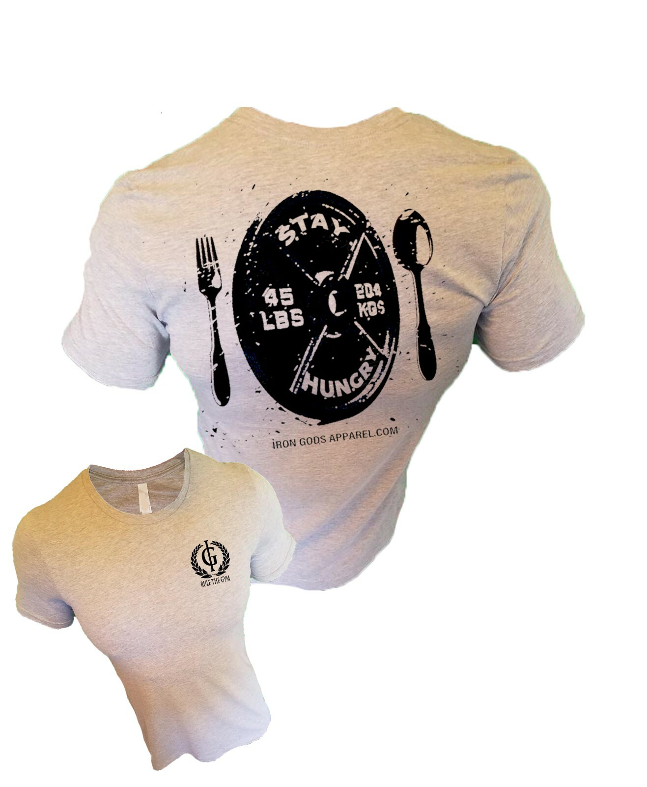 Iron Gods Stay Hungry T-Shirt Gym Shirt Men's Pump Cover Workout Tee Gym Outfit