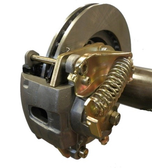 Street Rod Bolt On Rear Disc Brake Kit with Emergency Brake Calipers by PEM